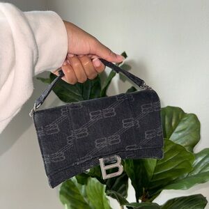 Balenciaga Denim Wallet on a Chain